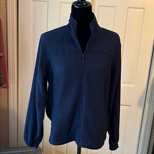 Orvis Deep Blue zippered Jacket for Women. Size small.